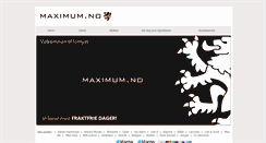 Desktop Screenshot of maximum.no