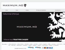 Tablet Screenshot of maximum.no