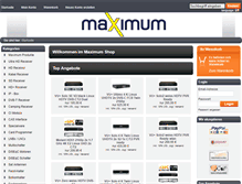 Tablet Screenshot of maximum.de